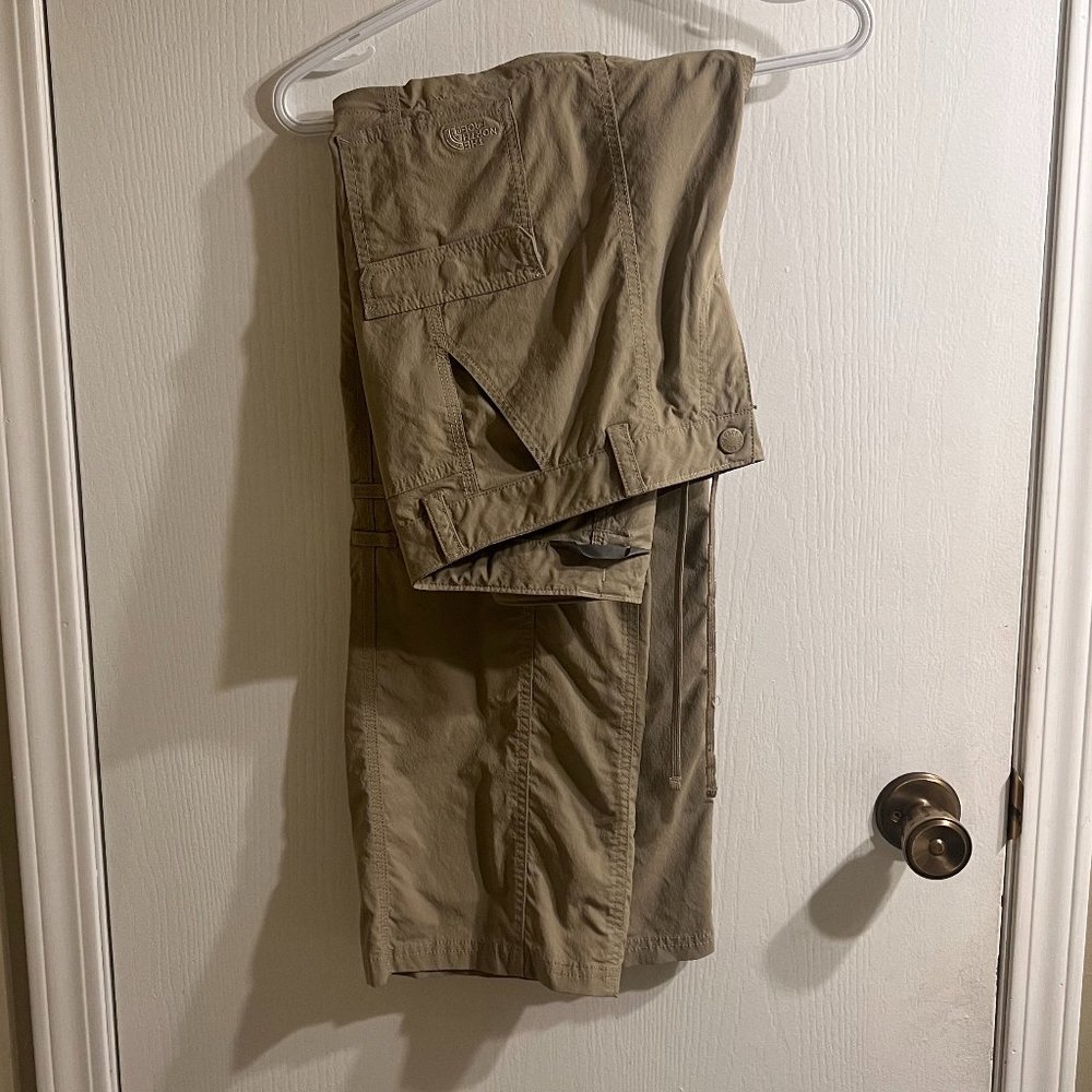 The North Face Zip Off Pants, Taupe, size 8